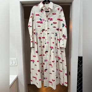 Odeeh dress with lips roses and cherries